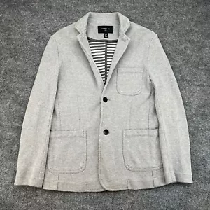 Porter & Ash Cardigan Blazer Men's Medium Gray Preppy Sport Coat Unstructured - Picture 1 of 15
