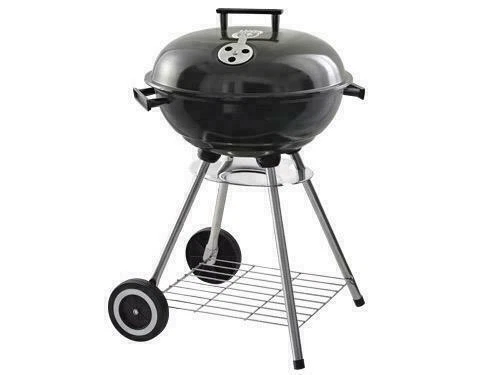 BARBECUE EL GAUCHO GLOBO D.45 CON COPERCHIO CARRELLATO A CARBONE