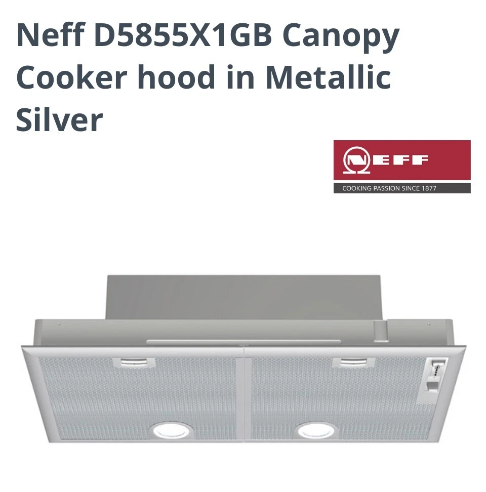 Cooker Extractor Fan Neff D55MH56N0B, Canopy Cooker Hood | Modern ...