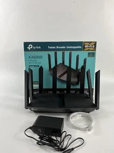 TP-Link AX6000 Wi-Fi 6 Router Archer AX80 – , 2.5Gbps Port, 8K Streaming, Long - Photo 1/7