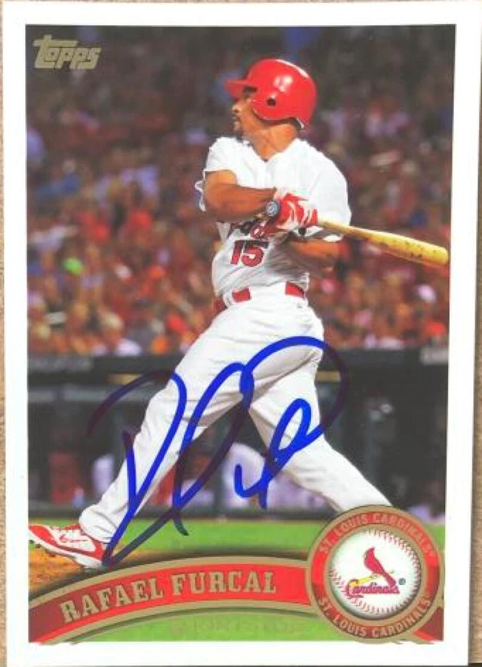 Actualización Topps 2011 autografiada por Rafael Furcal #US86 Foto 1 de 1