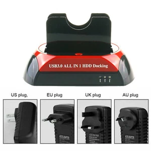 HDD docking station usb 3.0 dual-use mobile hard disk box IDE + SATA base hot - Picture 1 of 9
