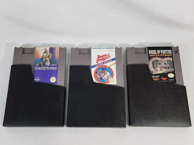 NES Lot Of 3 Games Deadly Towers Bases Loaded 2 Wheel Of Fortune Nintendo Tested - Image 1 of 4