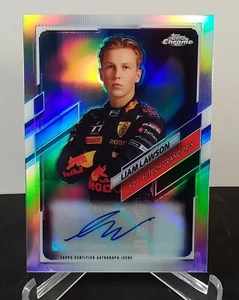 2021 Topps Chrome Formula 1 F1 Liam Lawson Refractor Auto /391 F2 Hitech - Bild 1 von 2