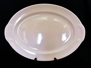 Piatto ovale Lu Ray LuRay rosa pastello 13" #6521 Taylor Smith Taylor Pottery - Foto 1 di 4