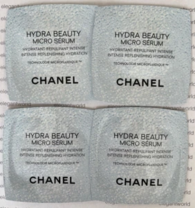 4 x CHANEL Hydra Beauty Micro Serum Sample 0.75/0.025 oz each - Picture 1 of 2