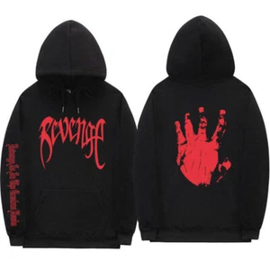 Lo último Sudadera con capucha vintage XXXTentacion Revenge Sudadera con capucha Rapero Streetwear Sudadera - Imagen 1 de 8