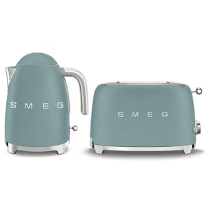 Smeg Kettle and 2 Slice Toaster Breakfast Pack Emerald Green KLF03EGMAUTSF01E... - Picture 1 of 22