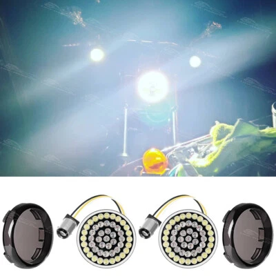 Светодиодные указатели поворота мигалки переключатель дневные ходовые огни для Harley Davidson 1157 - Изображение 1 из 4