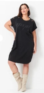 17 Sundays Ziggy Tee Dress. Vintage Black. Sz M. New! - Picture 1 of 7