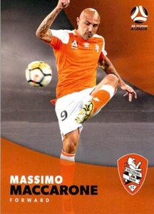 2017 2018 BRISBANE ROAR A-League Card MASSIMO MACCARONE - Picture 1 of 2