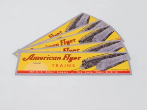 (5) Milwaukee Flyer Reproduction of American Flyer 2 Train Box Sticker - Small - Picture 1 of 2
