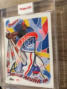 2021 Topps Project 70 RONALD ACUNA JR #130 by EFDOT 2002 TOPPS DESIGN BRAVES - Picture 1 of 1