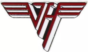3855 Van Halen Schild Logo Rockmusik 1970er 1980er Jahre Emaille Pin Abzeichen Knopfrevers - Bild 1 von 3