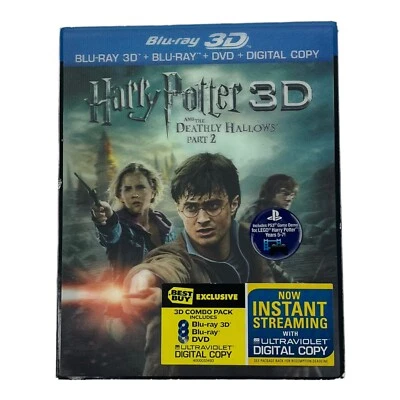 Harry Potter and the Deathly Hallows Part 2 Blu-Ray 3D New Sealed with Slipcover - Image 1 of 4