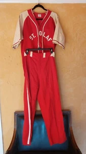 1950s St. Olaf College Baseball Uniform, pants Waist 28, Jersey Chest 42, SM -MD - Picture 1 of 12