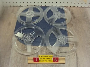 Reel to Reel Empty 1800' 7" Clear Reels. Unbraded. 4 Piece Lot. Lot # 16 - Picture 1 of 5