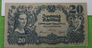 Austria- 20 Schilling- 1945 - Picture 1 of 3