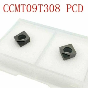 2pc CCMT09T308 PCD diamond turning inserts CCMT32.52 lathe Used for Aluminum - Picture 1 of 3