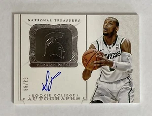 2014-15 Panini National Treasures College Basketball Adreian Payne Auto /99 RC - Picture 1 of 2
