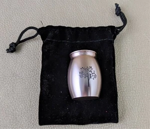 U16c Rosegold Ashes Keepsake Tree of Life Memorial Urn Mini Cremation display - Picture 1 of 8