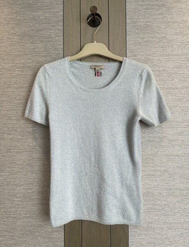 Maglione Burberry London 100% cashmere blu pallido XS