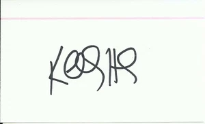 Kelly Hrudey - NHL Hockey Original Autograph Signed Index Card - Picture 1 of 1