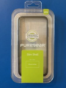 Puregear Slim Shell Case - iPhone XS Max 6.5” - Clear w/Black Bumper - Picture 1 of 4