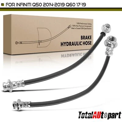 2x Manguera hidráulica de freno para INFINITI Q50 2014-2019 3,0 L 3,5 L 3,7 L delantera derecha y derecha Foto 1 de 4
