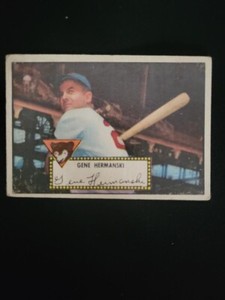 1952 Topps #16 Gene Hermanski VG/VG+  Chicago Cubs Outfielder
