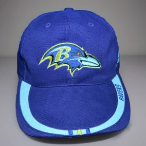 Baltimore Ravens Adidas NFL Football Hat Cap Adjustable Purple Hook & Loop Strap - Picture 1 of 10