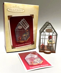 Hallmark 2005 Gardener's Paradise serra ricordo decorazione natalizia NUOVO - Foto 1 di 10