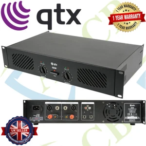 QTX Q240 Stereo Power Amplifier 240W Speaker Sound System DJ 2 x 120W - Picture 1 of 5