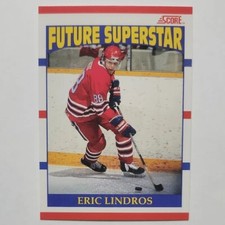 ERIC LINDROS 1990 SCORE CANADIAN FUTURE SUPERSTAR ROOKIE RC #440 OSHAWA GENERAL