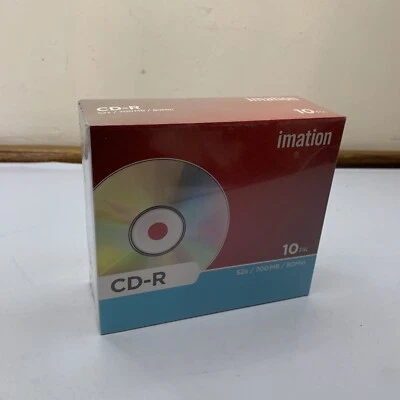 Imation CD-R 52x 700MB 80 min 10 pack  NEW Sealed - Image 1 of 4