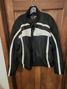 Hein Gericke Motorcycle Jacket XL Black with Armor Protection - Picture 1 of 15