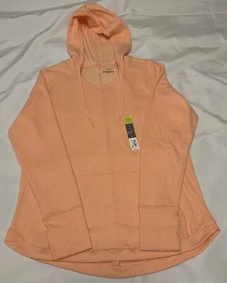 Sudadera con Capucha Tek Gear Mujer Ultra Suave Polar Talla L Bolsillo Melocotón Naranja Foto 1 de 4
