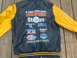 Pittsburgh Steelers 6X Super Bowl Champion Youth 2XL Jacket - Picture 1 of 4