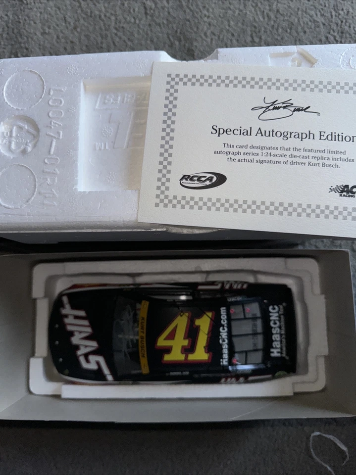 2014 Action Kurt Busch #41 Haas Automation Chase for The Cup 1/24 Autographed