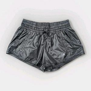 Pantaloncini Adidas lucidi running donna fitness corsa sprinter 32 retrò nero palestra - Foto 1 di 24