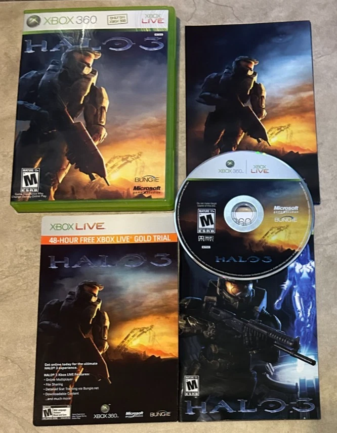 Halo 3 Complete in original case w/ manual & ALL inserts Xbox 360 - Image 1 of 1