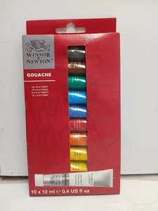 Winsor & Newton Designers Gouache Paint Set 0.4 Fl Oz Pack of 10 10 Colors - Picture 1 of 5