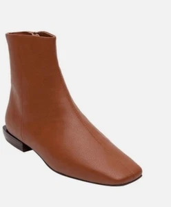 Linea PAOLO Rad ankle boots booties cognac brown Size 4.5 - Picture 1 of 12