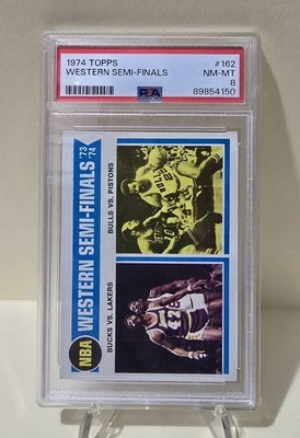 1974 Topps NBA WESTERN SEMI-FINALS #162 graded  PSA 8 - Image 1 of 2