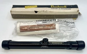 Vintage 1977 NOS Bushnell Custom .22 4X Riflescope #72-3403 - Missing Mount - Picture 1 of 14