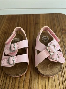 Adorable pink wonder nation baby sandals size 2 - Picture 1 of 7