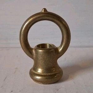 Lámpara colgante grande de latón con remate de gancho de bucle roscado 9/16" grifo - Imagen 1 de 4