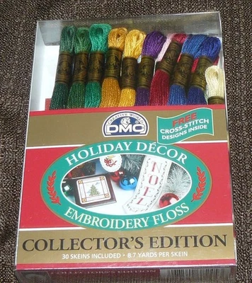 DMC Holiday Decor Embroidery Floss Thread Collector's Edition 30 Skeins NEW - Image 1 of 2