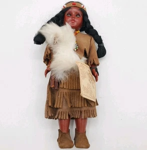 Carlson Doll Cherokee Princess #12-24, Native American & Tag, Incomplete TLC - Picture 1 of 7
