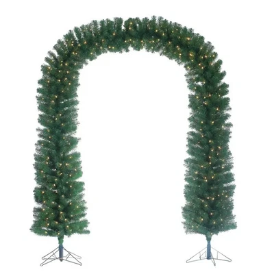 Arco iluminado Gerson - Arco navideño preiluminado de 7,5 pies - 500 luces transparentes UL  Foto 1 de 4